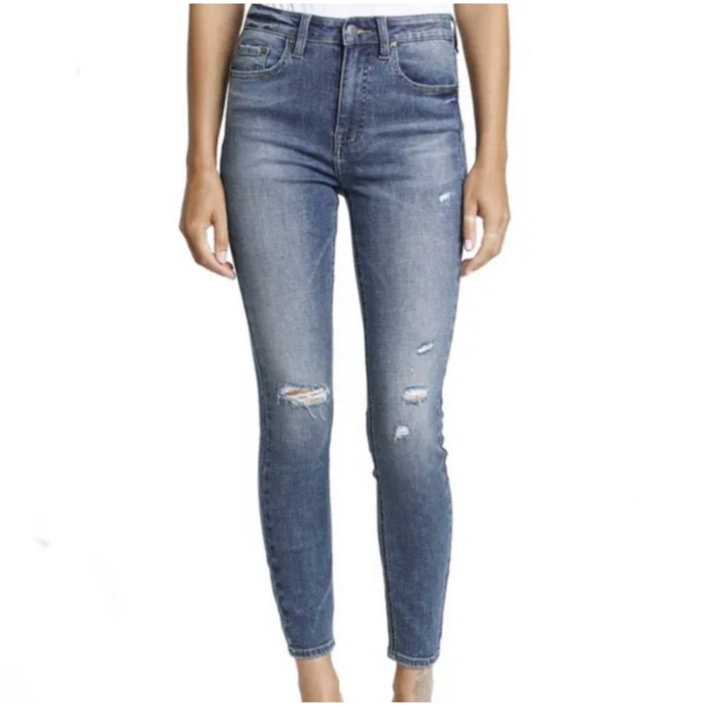 Pistola Distressed Skinny Denim Blue Jeans Pants Bottoms Women's Size 28